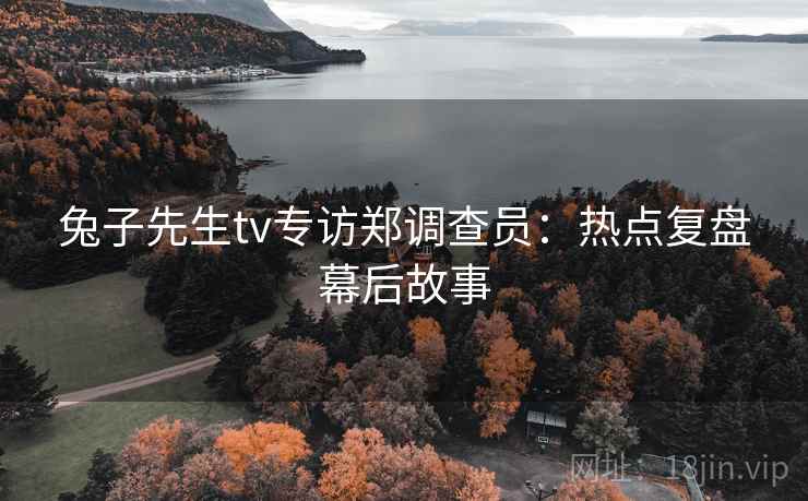 兔子先生tv专访郑调查员：热点复盘幕后故事