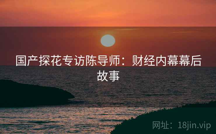 国产探花专访陈导师：财经内幕幕后故事