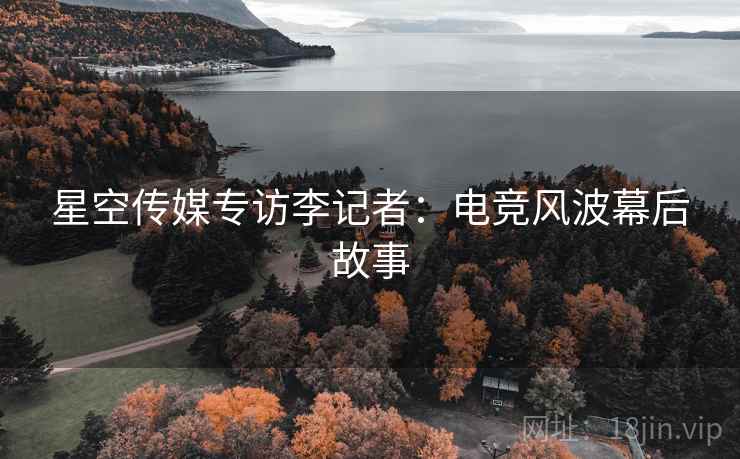 星空传媒专访李记者：电竞风波幕后故事