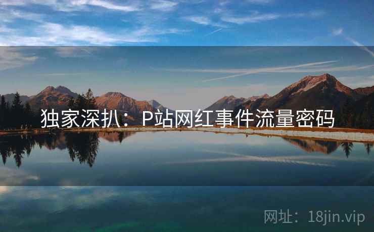 独家深扒：P站网红事件流量密码