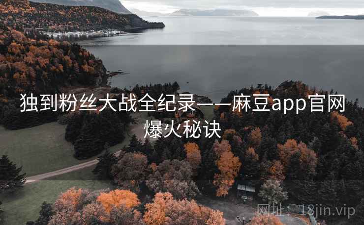 独到粉丝大战全纪录——麻豆app官网爆火秘诀