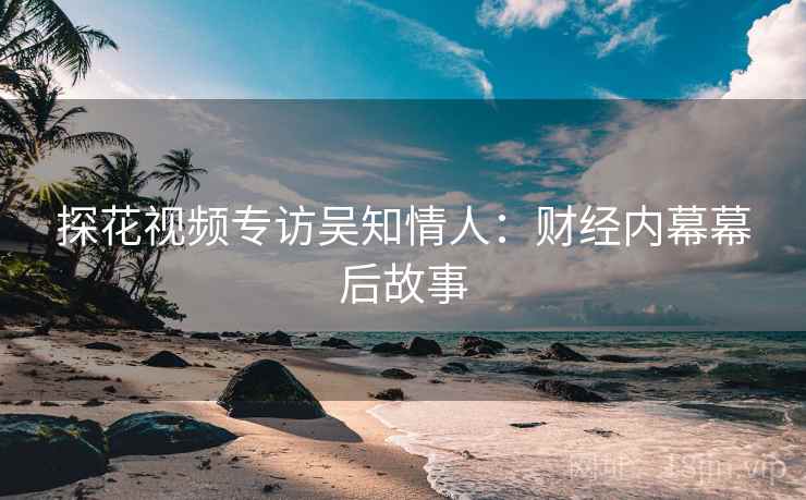 探花视频专访吴知情人：财经内幕幕后故事