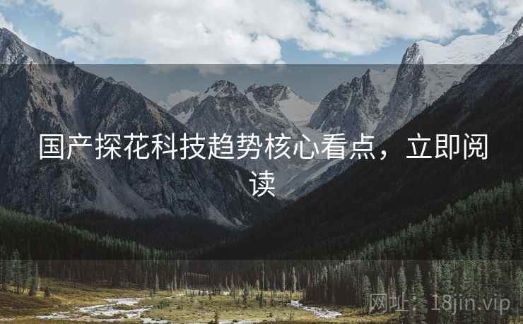 国产探花科技趋势核心看点，立即阅读