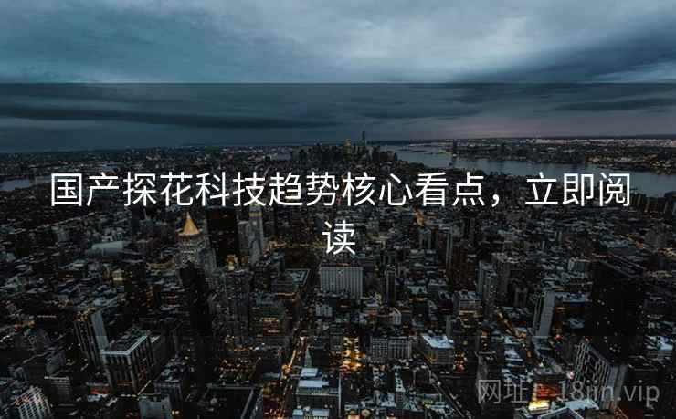 国产探花科技趋势核心看点，立即阅读