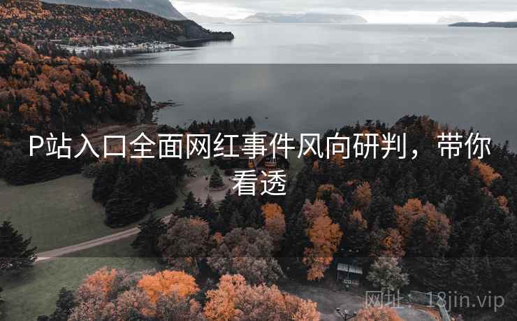 P站入口全面网红事件风向研判，带你看透
