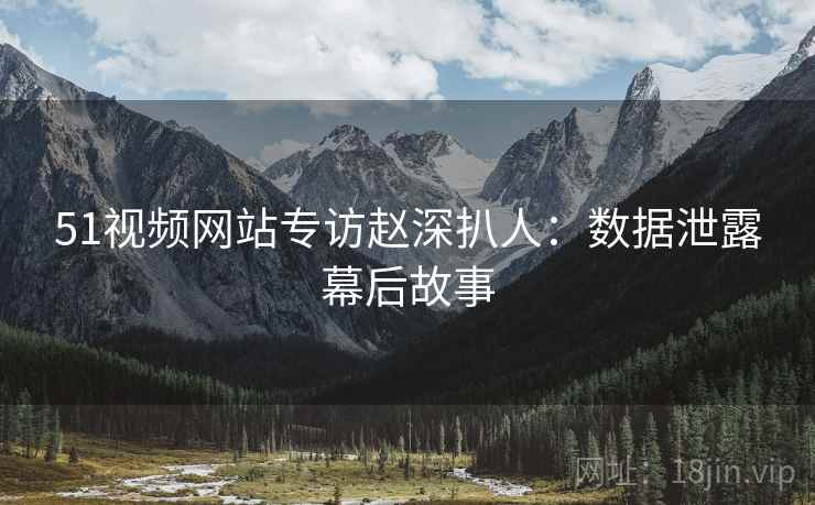 51视频网站专访赵深扒人：数据泄露幕后故事
