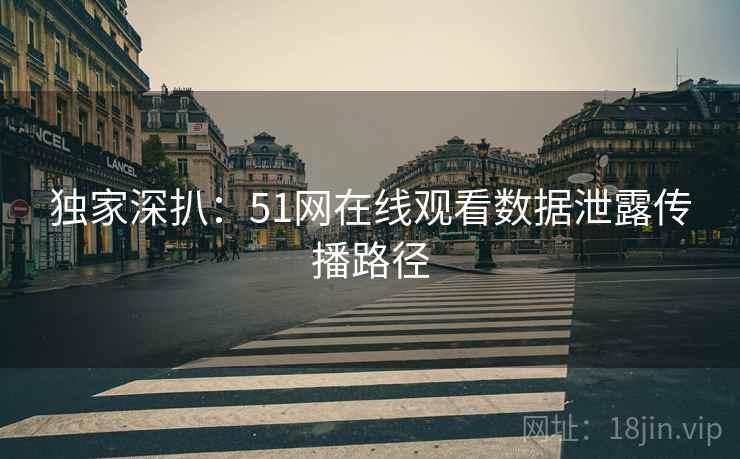 独家深扒：51网在线观看数据泄露传播路径
