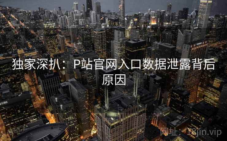 独家深扒：P站官网入口数据泄露背后原因