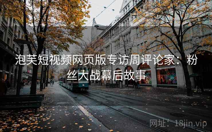 泡芙短视频网页版专访周评论家：粉丝大战幕后故事