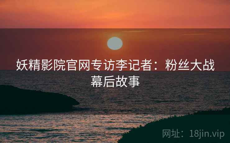妖精影院官网专访李记者：粉丝大战幕后故事